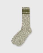 Load image into Gallery viewer, Varsity Slub Socks in Olive
