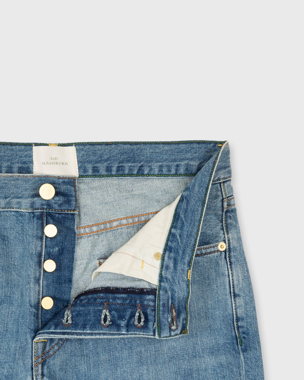 Slim Straight Jean in Non-Selvedge Light Wash Denim