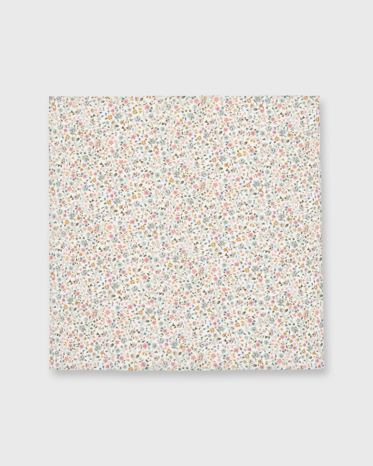 Hand-Rolled Cotton Print Pocket Square in Multicolor Kimberely & Sarah Po Liberty Fabric