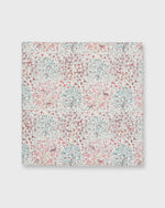 Load image into Gallery viewer, Hand-Rolled Cotton Print Pocket Square in Red/Green Jesse &amp; Jean Liberty Fabric
