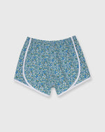 Load image into Gallery viewer, Track Short in Blue/Mint Betsy Berry Liberty Fabric
