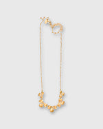 Load image into Gallery viewer, Clover Necklace in Hammered Brass
