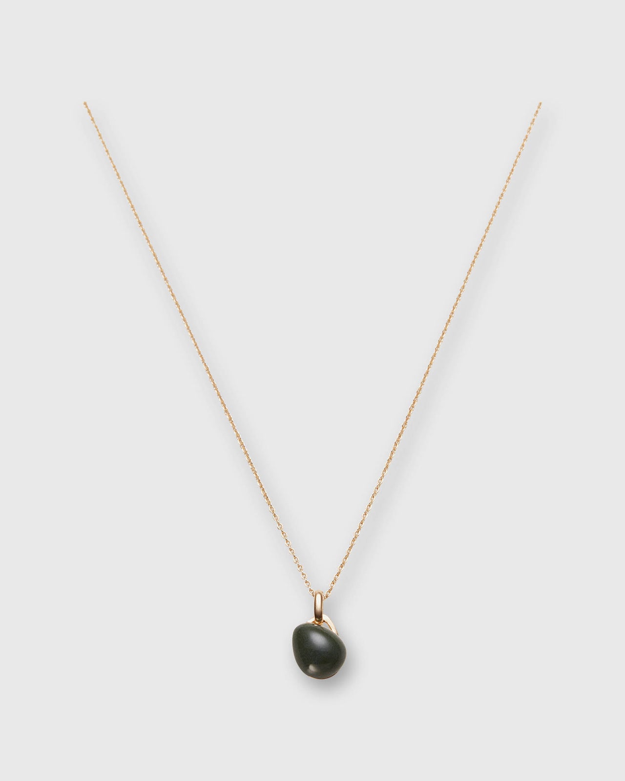 Small Drop Necklace in Forest Porcelain