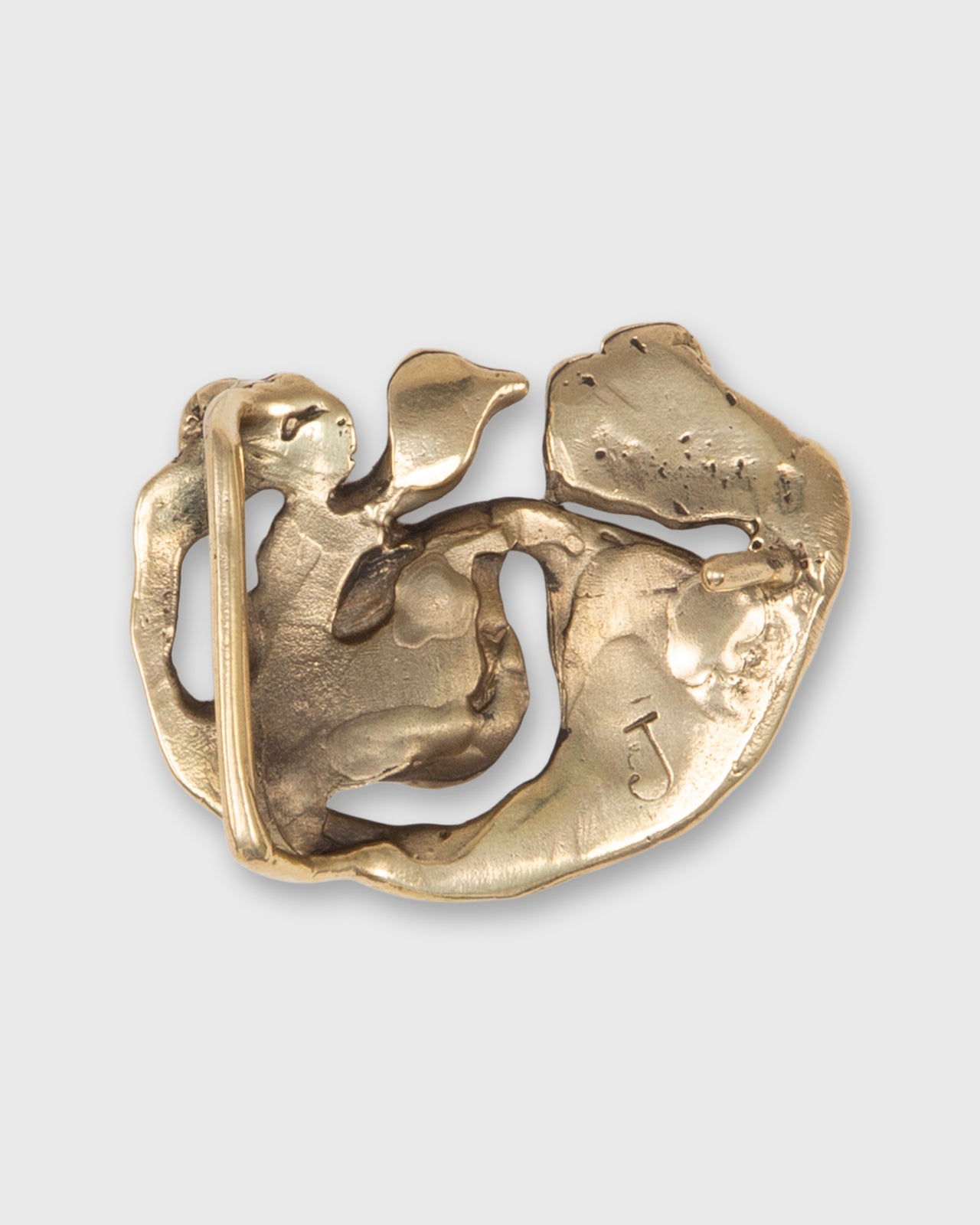 Fossil Belt Buckle in Brass