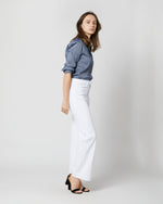 Load image into Gallery viewer, Coco Patch Pocket Jean in White Stretch Denim

