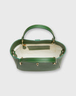 Load image into Gallery viewer, Small Annalisa Satchel Bag in Green Leather
