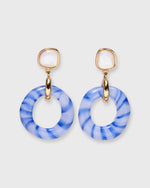 Load image into Gallery viewer, Madeira Glass Earrings in Blue
