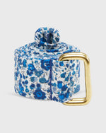 Load image into Gallery viewer, D-Ring Belt in Dark Blue Emma &amp; Georgina Liberty Fabric
