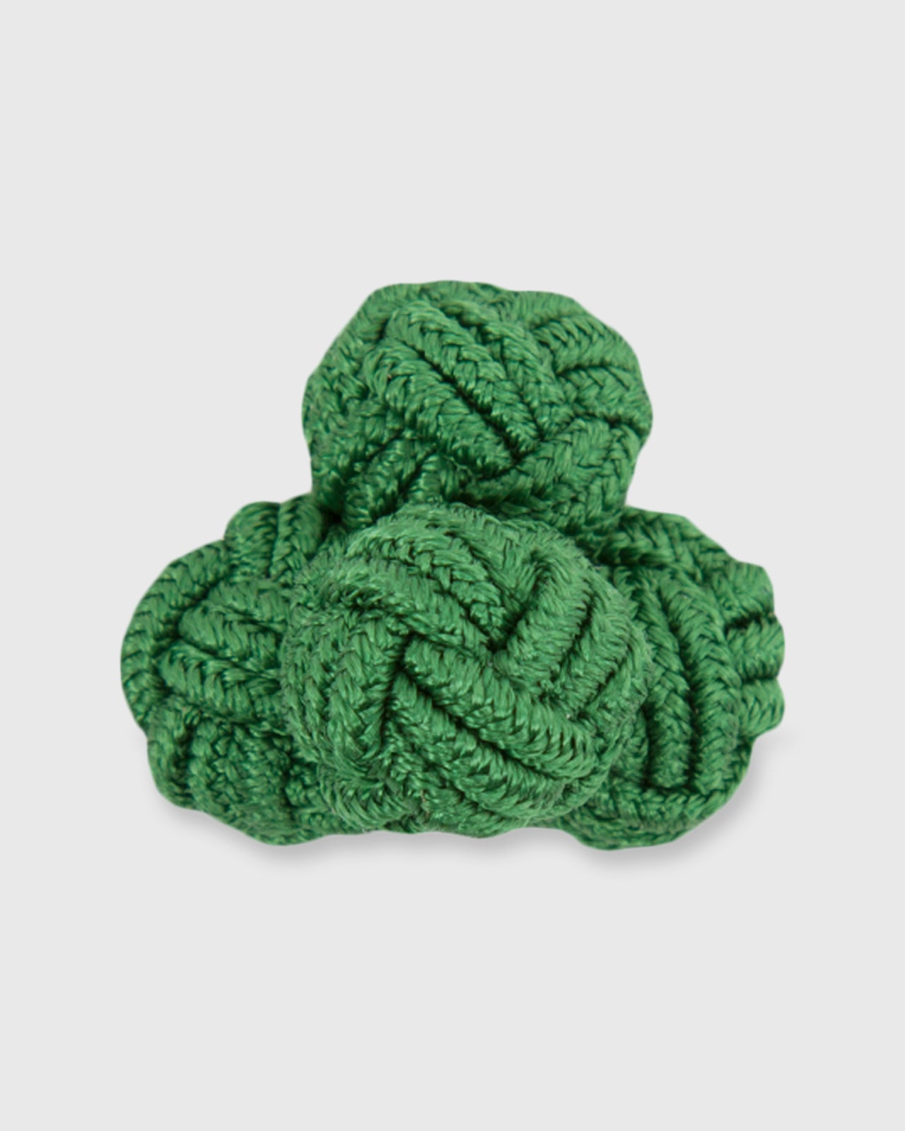 Small Silk Knot Cufflinks Grass