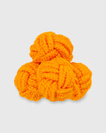 Load image into Gallery viewer, Small Silk Knot Cufflinks Orange
