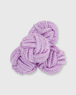 Load image into Gallery viewer, Small Silk Knot Cufflinks Lavender
