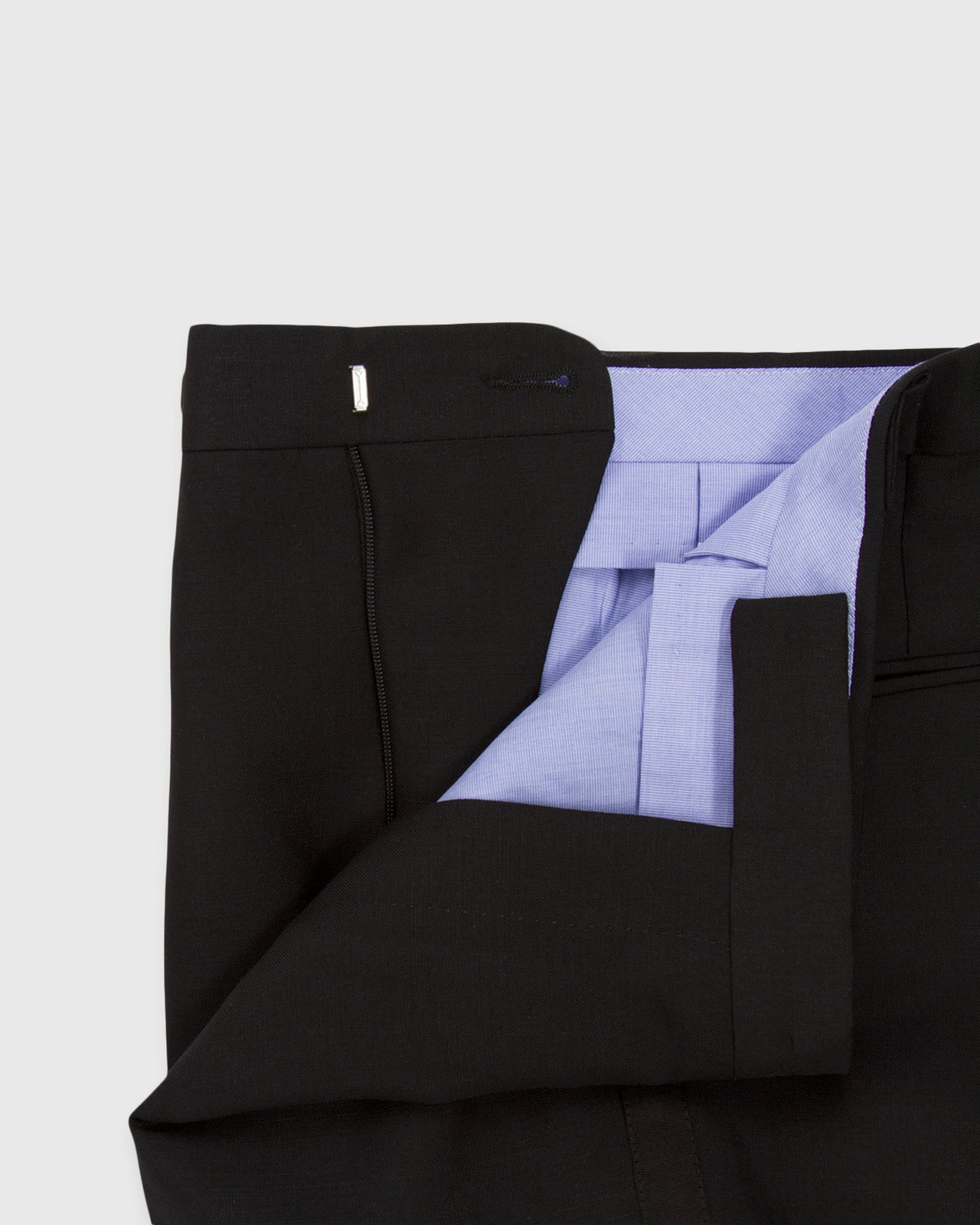 Kincaid No. 3 Peak Lapel Tuxedo Black Wool Mohair with Silk Grosgrain Trim